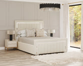 Celine Bed Frame | Gold | Silver | Accent Trim
