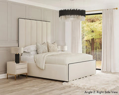 Emma Bed Frame | Accent Piping | High Headboard