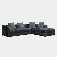 Genoa Sofa Charcoal Right Hand Corner
