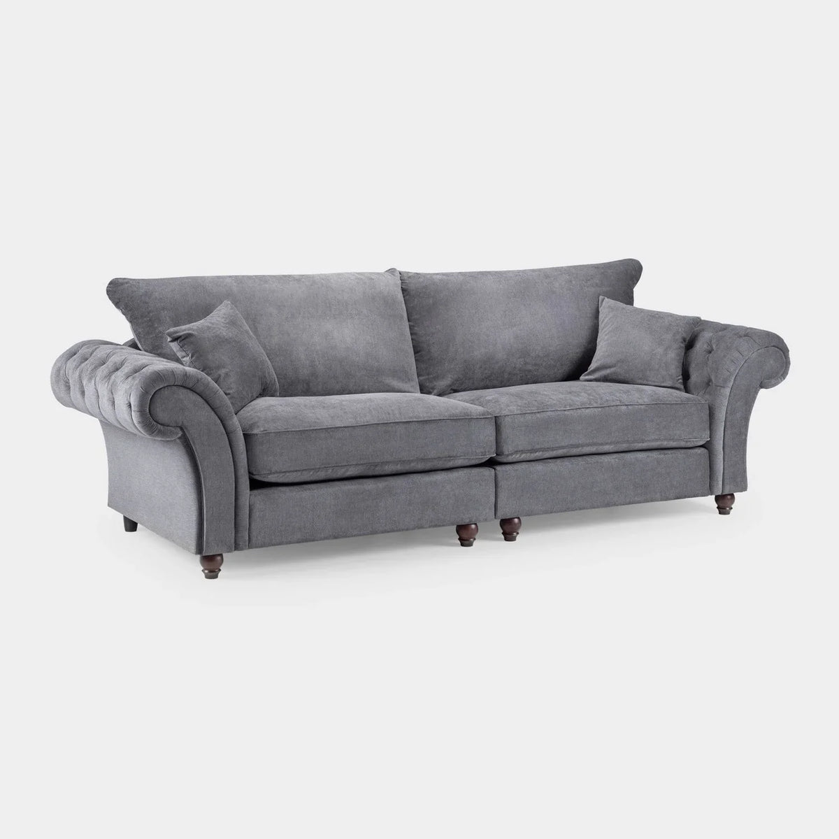 Windsor Fullback Sofa Grey 4 Seater