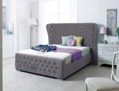 Kendal Wing Bed Frame | Spanish Chesterfield Upholstery