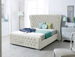 Kendal Wing Bed Frame | Spanish Chesterfield Upholstery
